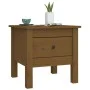 Side table 2 pcs solid pine wood honey brown 40x40x39 cm by vidaXL, Side tables - Ref: Foro24-813791, Price: 45,12 €, Discoun...