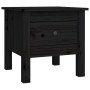 Mesa auxiliar de madera maciza de pino negro 40x40x39 cm de vidaXL, Mesas auxiliares - Ref: Foro24-813792, Precio: 31,07 €, D...