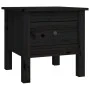 Solid black pine wood side table 40x40x39 cm by vidaXL, Side tables - Ref: Foro24-813792, Price: 30,78 €, Discount: %