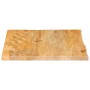 Tablero de mesa borde natural madera maciza mango 80x80x2,5 cm en Tableros para mesas | Comprar online en Foro24