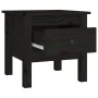 Solid black pine wood side table 40x40x39 cm by vidaXL, Side tables - Ref: Foro24-813792, Price: 30,78 €, Discount: %