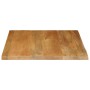 Tablero de mesa borde natural madera maciza mango 40x40x3,8 cm en Tableros para mesas | Comprar online en Foro24