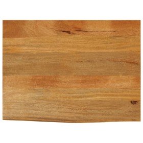 Tablero de mesa borde natural madera maciza mango 80x60x3,8 cm