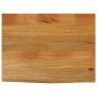 Tablero de mesa borde natural madera maciza mango 80x60x3,8 cm