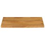 Tablero de mesa borde natural madera maciza mango 80x60x3,8 cm
