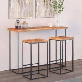 Tablero rectangular madera de acacia borde vivo 110x40x2,5 cm Tablero rectangular madera de acacia borde vivo 110x40x2,5 cm