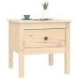 Side table 2 units of solid pine wood 50x50x49 cm by vidaXL, Side tables - Ref: Foro24-813795, Price: 62,82 €, Discount: %