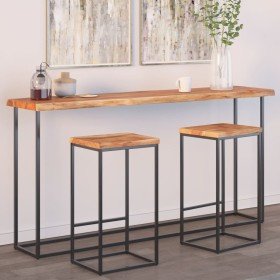 Tablero rectangular madera de acacia borde vivo 160x40x2,5 cm Tablero rectangular madera de acacia borde vivo 160x40x2,5 cm