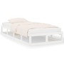 White solid wood single bed frame 75x190 cm by vidaXL, Beds and slatted bases - Ref: Foro24-820822, Price: 96,95 €, Discount: %