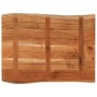 Tablero de mesa rectangular borde natural acacia 90x60x2,5 cm