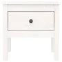 Solid white pine wood side table 50x50x49 cm by vidaXL, Side tables - Ref: Foro24-813796, Price: 42,16 €, Discount: %