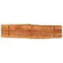 Tablero rectangular madera de acacia borde vivo 160x40x3,8 cm
