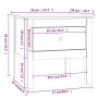 Beistelltisch aus massivem weißem Kiefernholz, 50 x 50 x 49 cm von vidaXL, Seitentische - Ref: Foro24-813796, Preis: 42,56 €,...