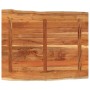 Tablero de mesa rectangular borde natural acacia 110x80x3,8 cm en Tableros para mesas | Comprar online en Foro24
