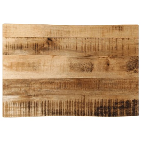 Tablero de mesa borde natural madera maciza mango 70x40x3,8 cm en Tableros para mesas | Comprar online en Foro24