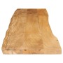 Tablero de mesa borde natural madera maciza mango 160x40x2,5 cm en Tableros para mesas | Comprar online en Foro24