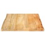 Tablero de mesa borde natural madera maciza mango 60x60x2,5 cm en Tableros para mesas | Comprar online en Foro24