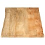 Tablero de mesa borde natural madera maciza mango 140x60x2,5 cm