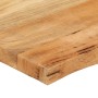 Tablero de mesa borde natural madera maciza mango 80x80x2,5 cm