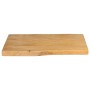 Tablero de mesa borde natural madera maciza mango 60x40x3,8 cm