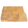 Tablero de mesa borde natural madera maciza mango 70x40x3,8 cm