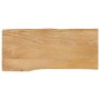 Tablero de mesa borde natural madera maciza mango 80x40x3,8 cm