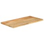 Tablero de mesa borde natural madera maciza mango 120x60x3,8 cm