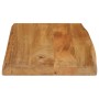 Tablero de mesa borde natural madera maciza mango 70x40x2,5 cm