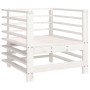 Garden armchairs with cushions 2 pcs solid white pine wood by vidaXL, Modular outdoor sofas - Ref: Foro24-825675, Price: 167,...