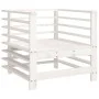 Garden armchairs with cushions 2 pcs solid white pine wood by vidaXL, Modular outdoor sofas - Ref: Foro24-825675, Price: 166,...