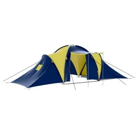 Tent for 9 people blue and yellow fabric by vidaXL, tents - Ref: Foro24-90413, Price: 167,62 €, Discount: %