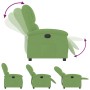 Sillón reclinable de terciopelo verde claro