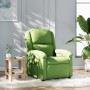 Sillón de masaje reclinable de terciopelo verde claro