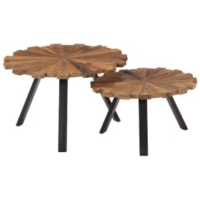 Coffee tables 2 units recycled solid wood by vidaXL, Coffee table - Ref: Foro24-247933, Price: 133,17 €, Discount: %