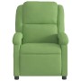 Sillón de masaje reclinable de terciopelo verde claro