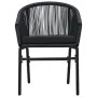 Gartenstühle 2 Einheiten aus schwarzem synthetischem Rattan von vidaXL, Gartenstühle - Ref: Foro24-48135, Preis: 192,31 €, Ra...