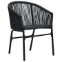 Gartenstühle 2 Einheiten aus schwarzem synthetischem Rattan von vidaXL, Gartenstühle - Ref: Foro24-48135, Preis: 176,07 €, Ra...