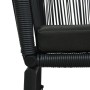 Gartenstühle 2 Einheiten aus schwarzem synthetischem Rattan von vidaXL, Gartenstühle - Ref: Foro24-48135, Preis: 176,07 €, Ra...