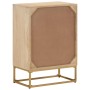 Cómoda madera maciza de mango y hierro 55x30x76 cm