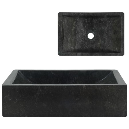 Schwarzes Marmorwaschbecken mit Glanz 45x30x12 cm von vidaXL, Sinkt - Ref: Foro24-142772, Preis: 124,52 €, Rabatt: %