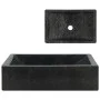 Lavabo de mármol negro con brillo 45x30x12 cm de vidaXL, Lavabos - Ref: Foro24-142772, Precio: 123,71 €, Descuento: %