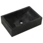 Lavabo de mármol negro con brillo 45x30x12 cm de vidaXL, Lavabos - Ref: Foro24-142772, Precio: 123,71 €, Descuento: %