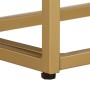 Mesa consola madera maciza de mango y hierro 90x30x76 cm