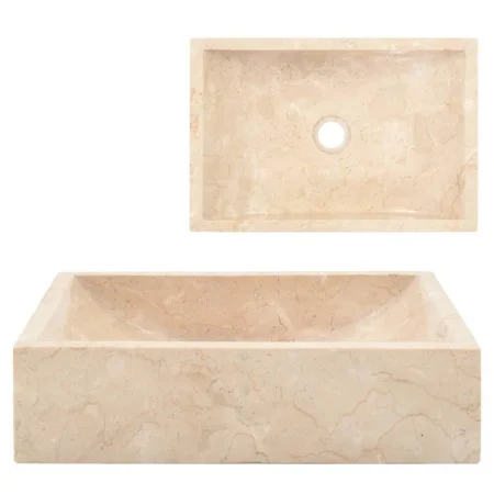 Cream marble sink with gloss 45x30x12 cm by vidaXL, Sinks - Ref: Foro24-142773, Price: 144,27 €, Discount: %