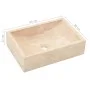 Cream marble sink with gloss 45x30x12 cm by vidaXL, Sinks - Ref: Foro24-142773, Price: 144,27 €, Discount: %