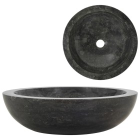 Lavabo 40x12 cm mármol negro de vidaXL, Lavabos - Ref: Foro24-142774, Precio: 113,95 €, Descuento: %