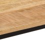 Mesa de comedor madera maciza mango rugosa y hierro 110x30x75cm en Mesas de cocina y de comedor | Comprar online en Foro24