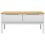 Mesa de centro FLORO madera maciza de pino blanco 99x55,5x45 cm