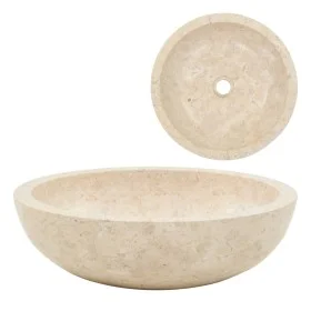 Sink 40x12 cm cream-colored marble by vidaXL, Sinks - Ref: Foro24-142775, Price: 146,53 €, Discount: %