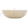 Spüle 40x12 cm cremefarbene Marmorfarbe von vidaXL, Sinkt - Ref: Foro24-142775, Preis: 146,53 €, Rabatt: %